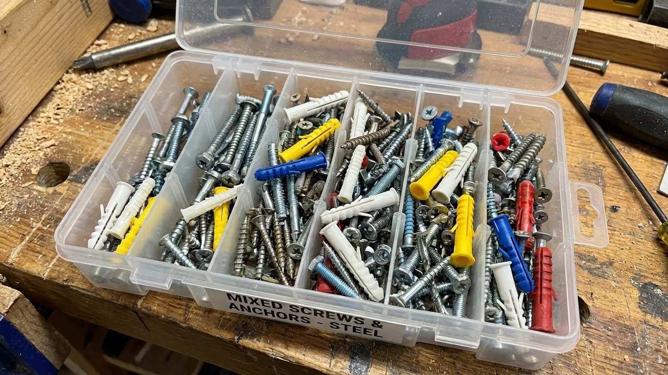 ชุดสกรูและพุกเหล็ก