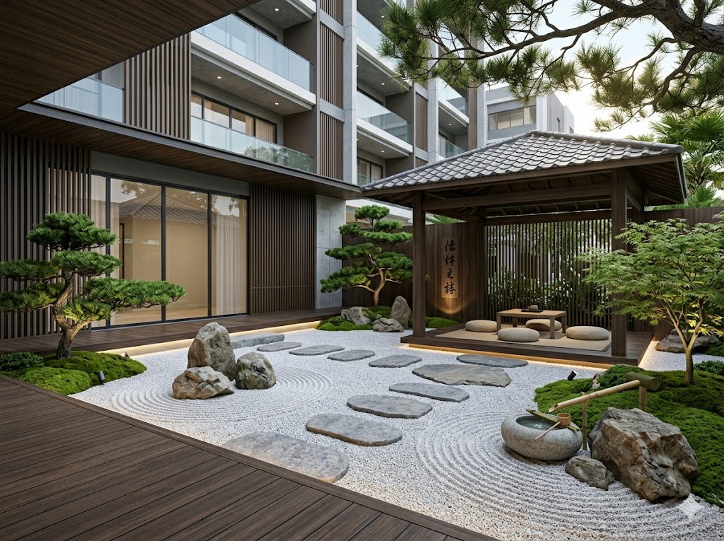 สวนพักผ่อนสไตล์ Zen.jfif