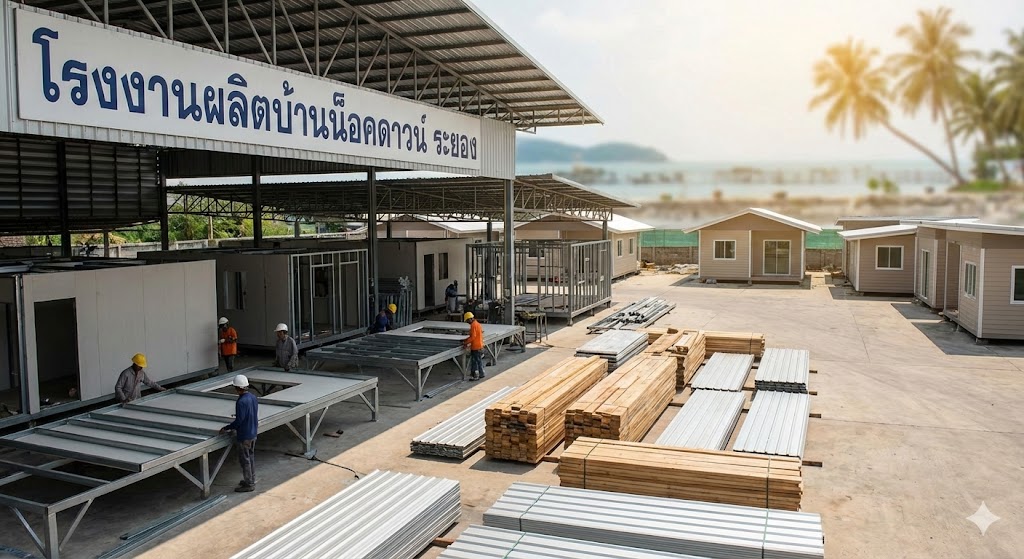 โรงงานผลิตบ้านน็อคดาวน์ ระยอง