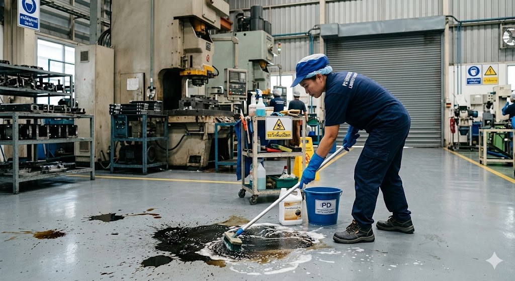 ขจัดคราบน้ำมันบนพื้น Epoxy โรงงาน.jpg